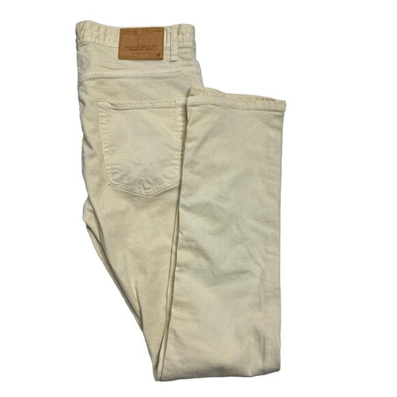 Jack & Jones Jeans Slim Fit Men's 32X32 Yellow Stretch Button Fly - Picture 1 of 7